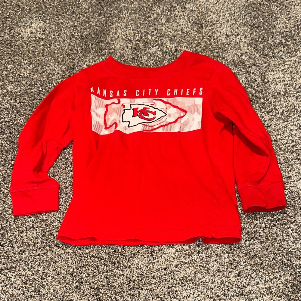 5/$15 Kids Kansas City Chiefs Red Long Sleeve Tee